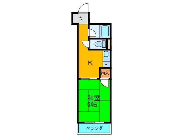 西郷マンションⅡの物件間取画像